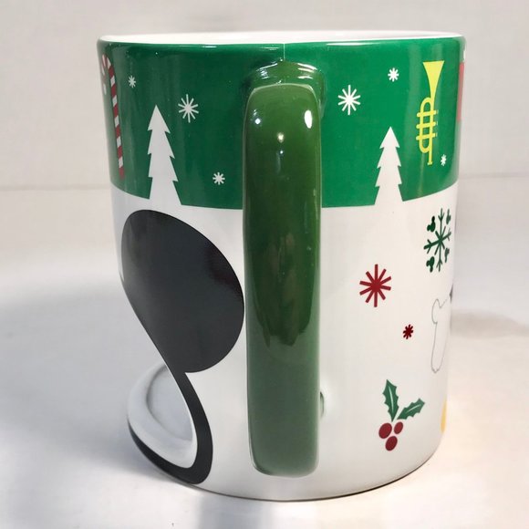Disney Mickey Mouse Christmas Hot Chocolate Fondue Mug Cup Ears Ceramic Holiday - Picture 7 of 10